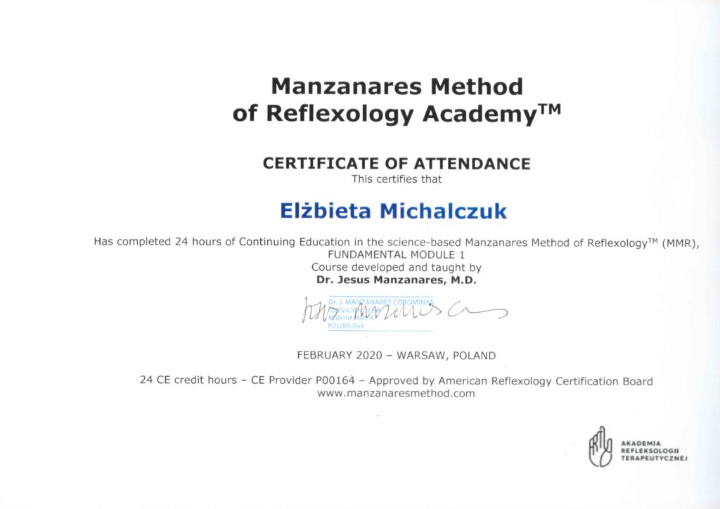 refleksologia elzbieta michalczuk